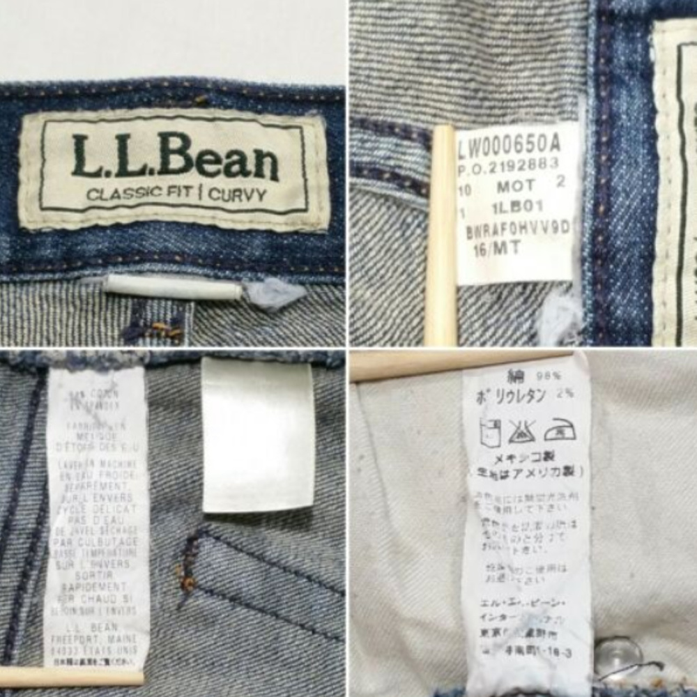 *SOLD* 18 L.L. BEAN Straight Jeans Blue Classic - Picture 8 of 8